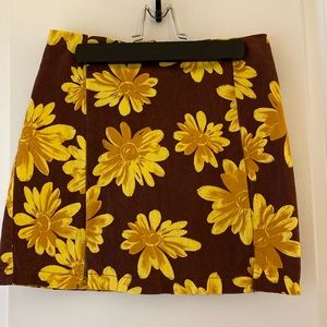Sunflower Mini Skirt